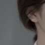 Sterling Silver Snake Stud Earrings, thumbnail 2 of 5