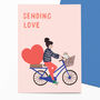 Set Of Four 'Sending Love' Postcards With Envelopes, thumbnail 2 of 6