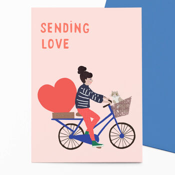 Set Of Four 'Sending Love' Postcards With Envelopes, 2 of 6