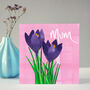 Crocus Mother's Day Card, thumbnail 1 of 6