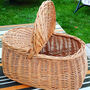 Oval Wicker Picnic Basket Ollie, thumbnail 2 of 2