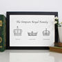 Royal Crown Personalised Family Tree Prints, thumbnail 3 of 9