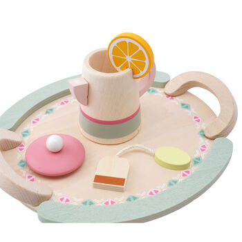 Little Tribe 10pc Pink Wooden Tea Set | Age 3years+, 4 of 6