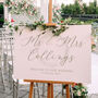 Sparkly Circle Wedding Acrylic Welcome Sign, thumbnail 2 of 4