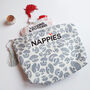 Personalised Baby Nappy Zipper Pouch Bag, thumbnail 4 of 8