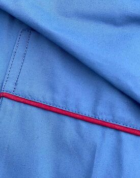 Men's Contemporary Blue Crisp Cotton Nightshirt, 2 of 2