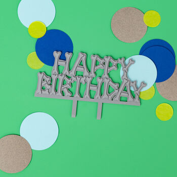 'Happy Birthday' Cake Topper For Dinosaur Party, 8 of 10