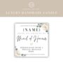 Maid Of Honour Gift Personalised Scented Soy Candle, thumbnail 5 of 5