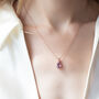 Lavender Amethyst Pendant Necklace In Sterling Silver, thumbnail 9 of 12