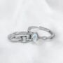 Sterling Silver Couple Crown Promise Ring Set, thumbnail 1 of 3