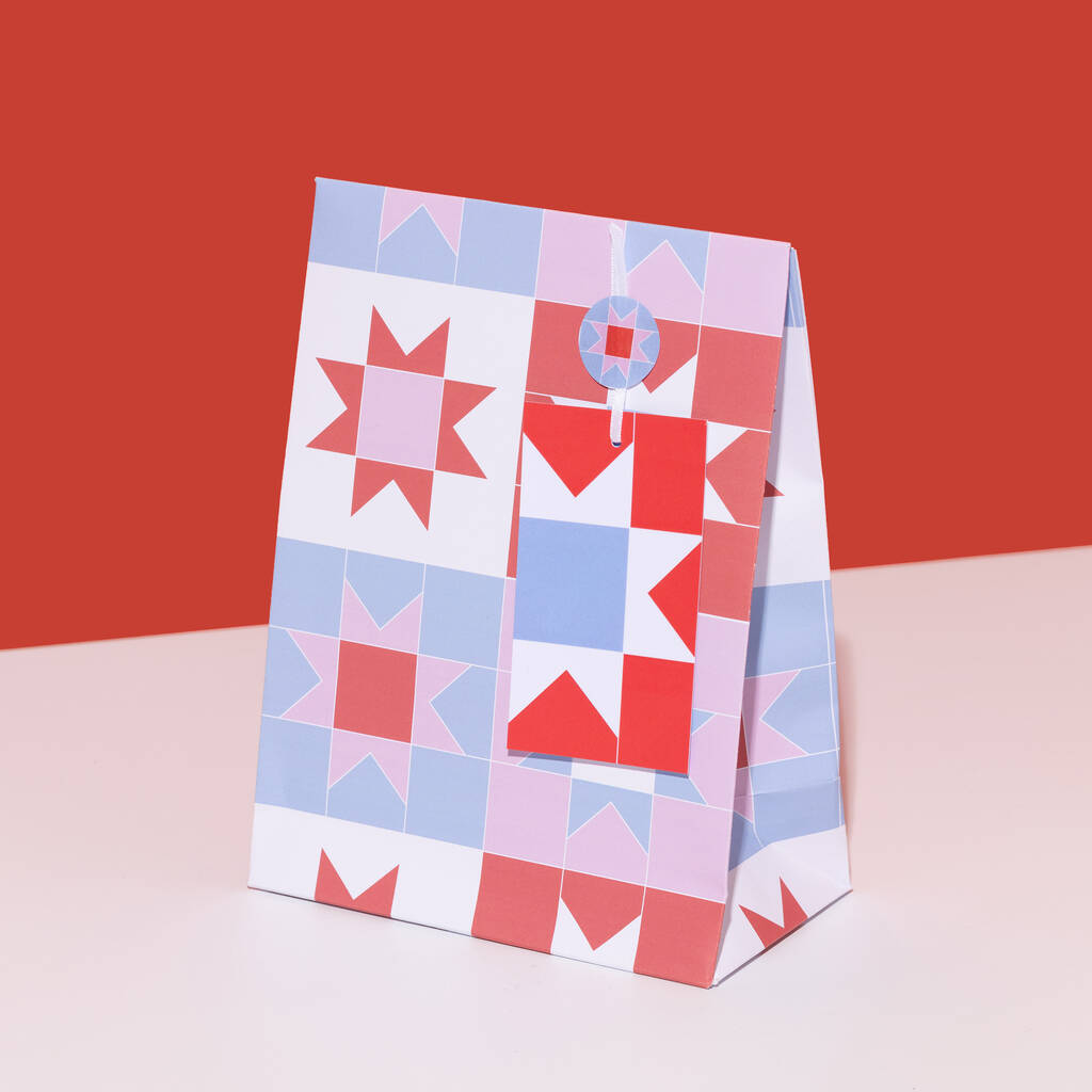 Patchwork | Christmas Gift Bag, 1 of 4