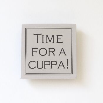 Pair Of 'Time For A Cuppa' Hand Painted Fridge Magnets, 2 of 3