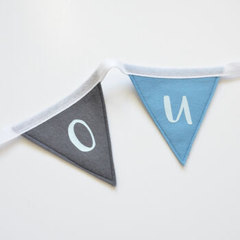 Personalised Blue Vehicle Bunting For Nursery, 4 of 6