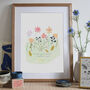 If Mums Were Flowers Quote Art Print Wildflower Garden, thumbnail 1 of 2