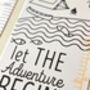 Personalised Monochrome Mountain Adventure Height Chart, thumbnail 8 of 11