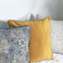 Blue Indigo Marigold William Morris 18' Cushion Cover, thumbnail 2 of 4