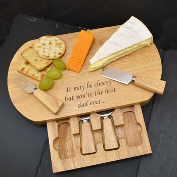 Wood cheese board rustic