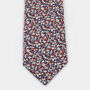 Mens Navy, Red And Pink Speckled Slim Tie, thumbnail 3 of 8