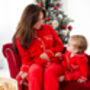 Family Christmas Red Personalised Pyjamas, thumbnail 2 of 9