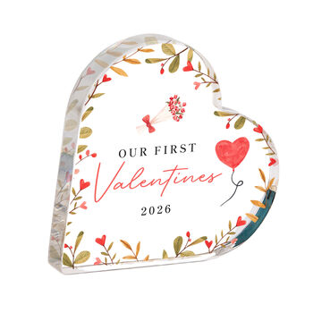 Our First Valentine’s Day Acrylic Heart Keepsake, 2 of 4