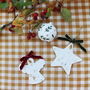 Gold Leaf Personalised Star Decoration, thumbnail 2 of 3