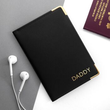 Personalised Premium Leather Passport Cover, 2 of 8