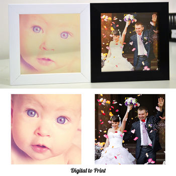 Personalised Transparent Photo Print With Frame, 10 of 12