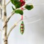 Ceramic Peas In A Pod Christmas Decoration, thumbnail 3 of 7