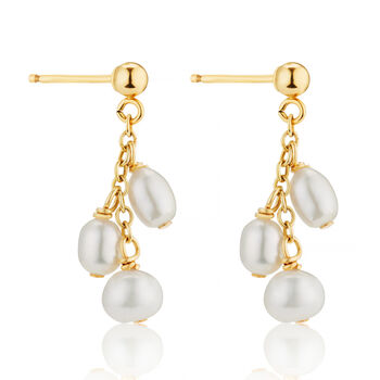 Cluster Pearl Earrings, 4 of 6