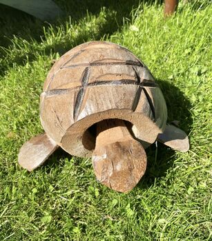 Wooden Tortoise Ornament Gift, 5 of 5