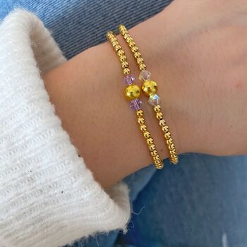Birthstone Stacking Bracelet In Silver Or Gold Filled, 5 of 8