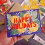 Happy Holidays Orangery Papercut Christmas Card, thumbnail 3 of 7