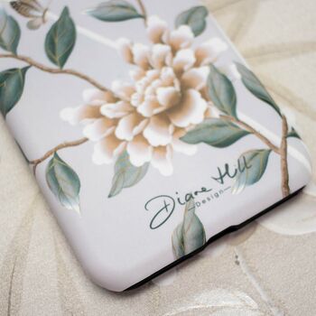 Pastel Peony Floral Chinoiserie Phone Case, 2 of 10