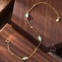 Aqua Green Opal Marquise Satellite Bracelet, thumbnail 2 of 9