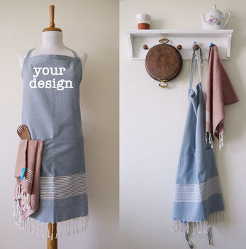 Personalised Pure Cotton Kitchen Apron, 5 of 12
