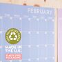 Large Monthly A3 Wall Planner | 12 Pages | Peachy Hues, thumbnail 4 of 6
