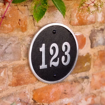 Personalised Round House Address Bespoke Plaque, 3 of 4