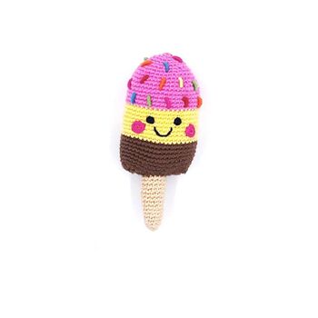 Handmade Ice Lolly Pink Fair Trade Toy, 2 of 3