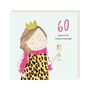 60th Birthday Card For Her | Girl 60 Fabulousness, thumbnail 2 of 2