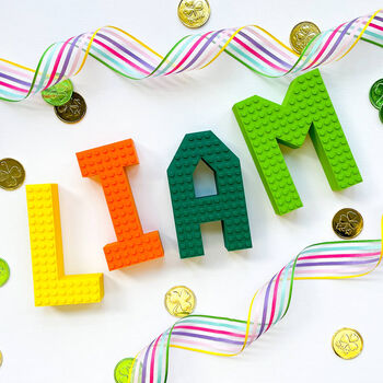 Personalised Lego Compatible Letters, 5 of 5