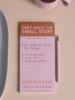 Don't Sweat The Small Stuff Note Pad, 4 of 4
