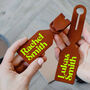 Personalised Couple Leather Luggage Tags With Names, thumbnail 6 of 6