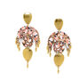 Drop Statement Gold Plated Earring, thumbnail 2 of 2