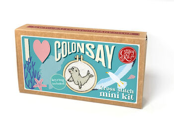I Love Colonsay Mini Matchbox Cross Stitch Kit, 5 of 11