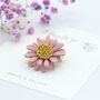 Colourful Daisy Brooch On A Bespoke Giftcard, thumbnail 2 of 12