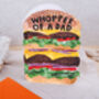 Funny Father's Day Card For Dad With Burger Design, thumbnail 1 of 4