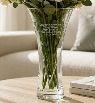 Personalised Vase With Swarovski Crystals, 8 of 8