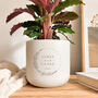 Personalised Engraved Plant Pot And Plant Wedding Gift, thumbnail 1 of 9