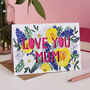 Love You Mum Paper Cut Card, thumbnail 2 of 7