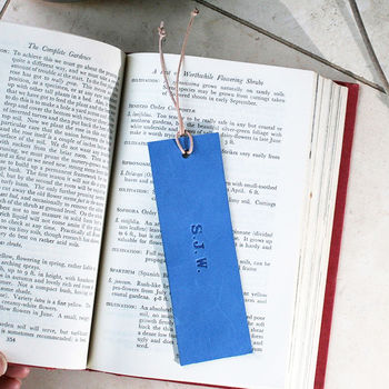 Handmade Leather Personalised Bookmark, 6 of 7